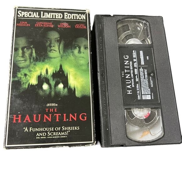 The Haunting VHS Movie Special Limited Edition Liam Neeson Owen Wilson Horror - Picture 2 of 7